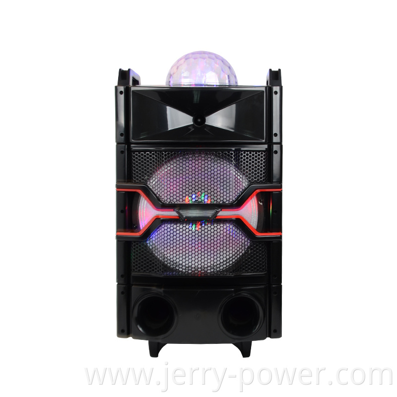 Wireless microphone special feature music system Jerry digital portable rechargeable trolley speakers